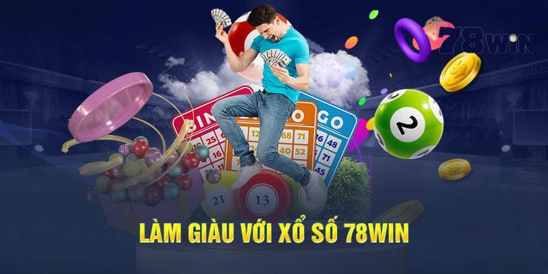 Lựa chọn trò chơi xổ số 78WIN để bắt đầu cá cược